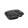 Envase Base Negra con Divisiones + Tapa Transparente PP