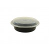 Plato Ovalado Negro + Tapa