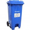 Contenedor de Basura Azul con Pedal