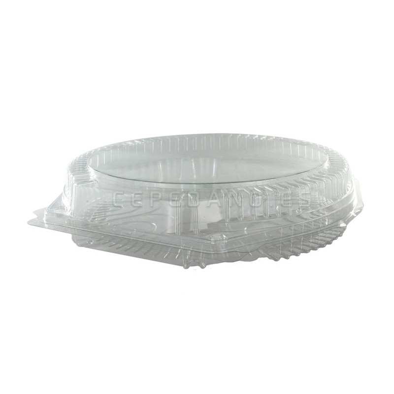 Envase Redondo  para Tarta de Plástico Bisagra