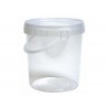 Cubo + Tapa Blanco con Cierre Hermético