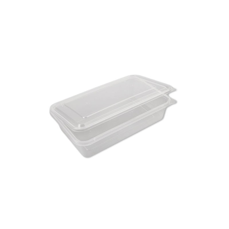 Envase Loncheados con Tapa Bisagra PP Reutilizable