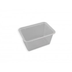 Envase con Tapa Separada Transparente Rectangular  PP REUTILIZABLE