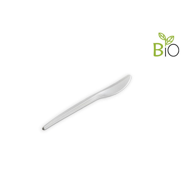 Cuchillo Blanco Compostable - 166mm