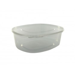 Envase Plástico + Tapa Bisagra Transparente para Microondas  PP REUTILIZABLE