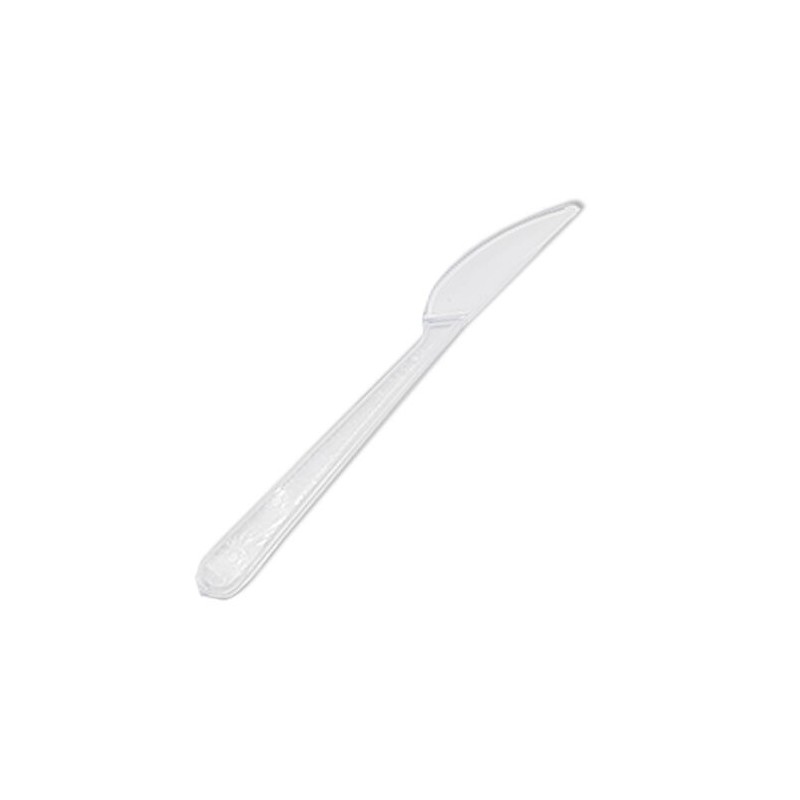 Cuchillo Plástico Transparente ·Lujo - 180mm