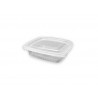 Envase Plástico + Tapa Bisagra Transparente para Microondas  PP