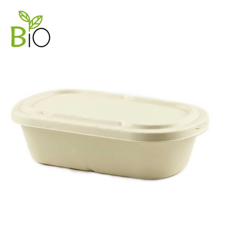 Envase Compostable con Tapa Separada